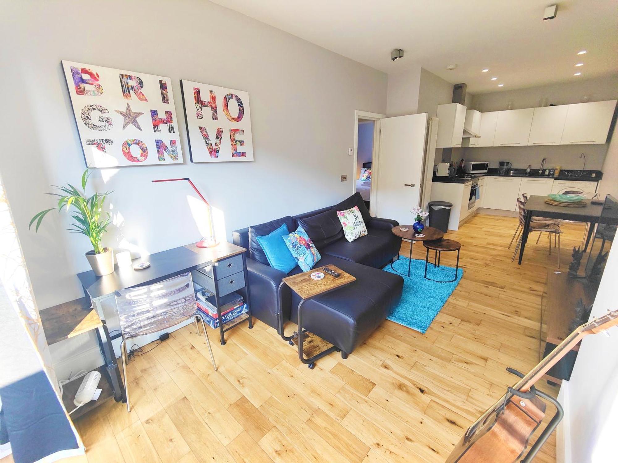 Modern Central Brighton Patio Flat - Free Parking! Extérieur photo