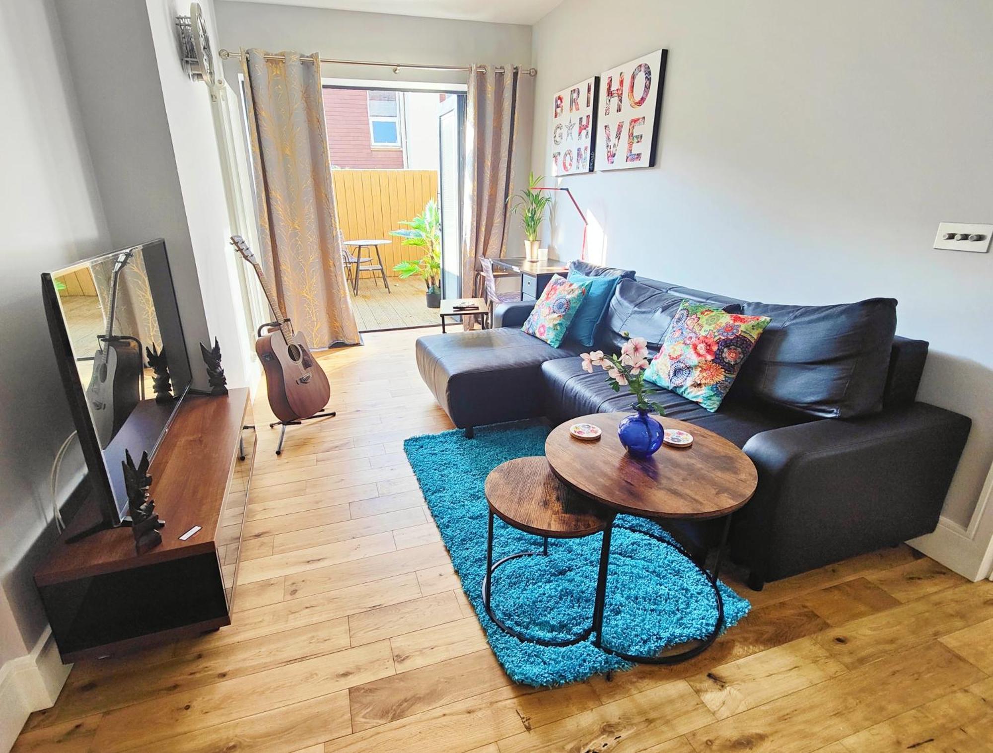 Modern Central Brighton Patio Flat - Free Parking! Extérieur photo