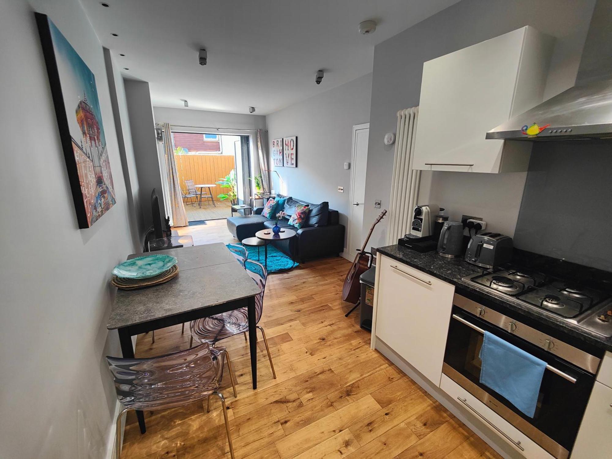 Modern Central Brighton Patio Flat - Free Parking! Extérieur photo