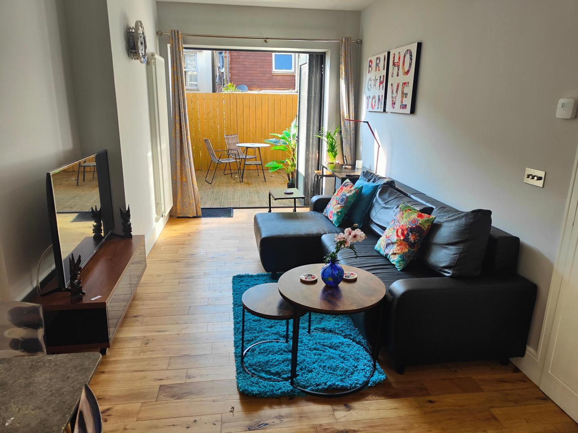Modern Central Brighton Patio Flat - Free Parking! Extérieur photo