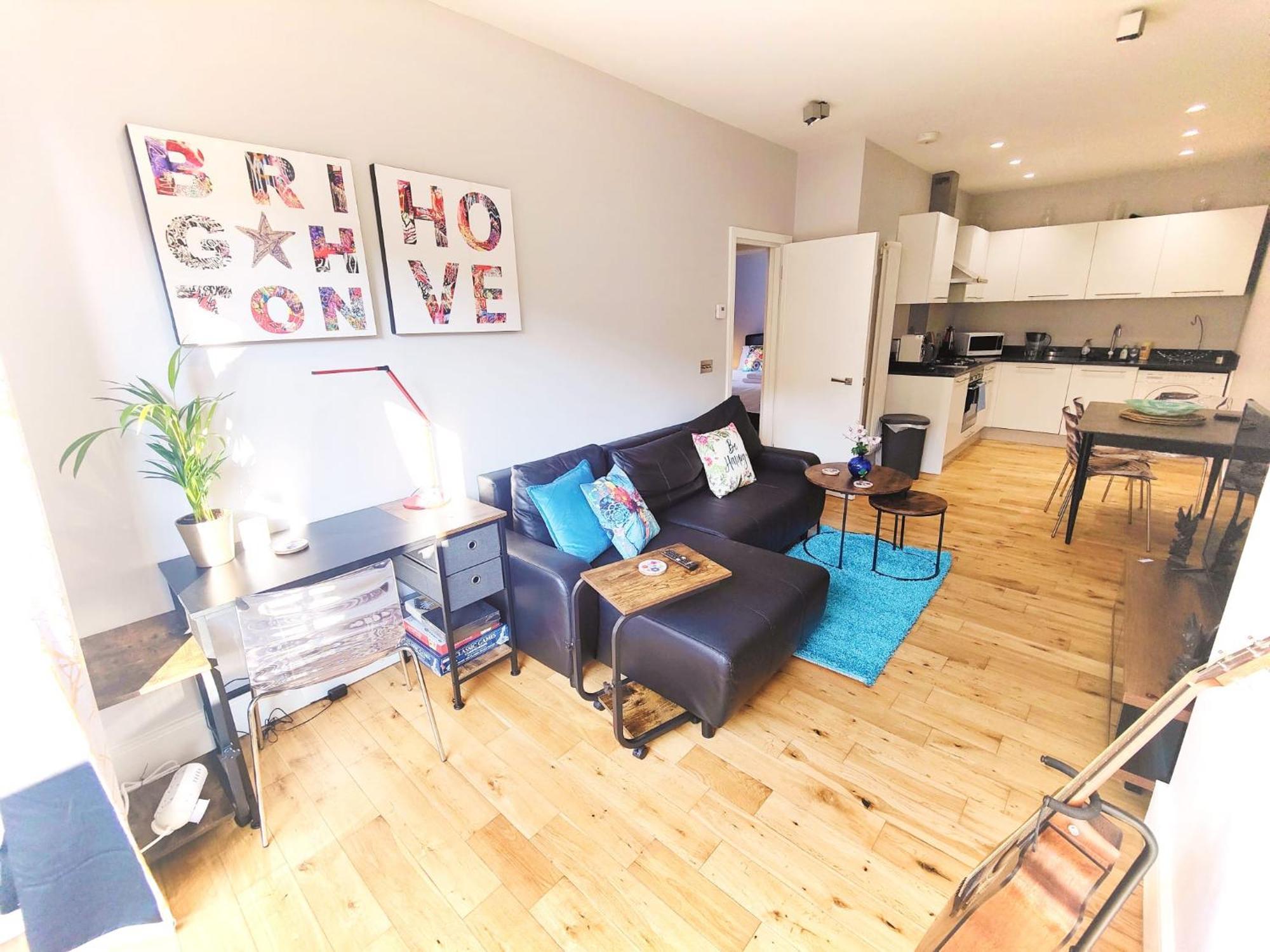 Modern Central Brighton Patio Flat - Free Parking! Extérieur photo